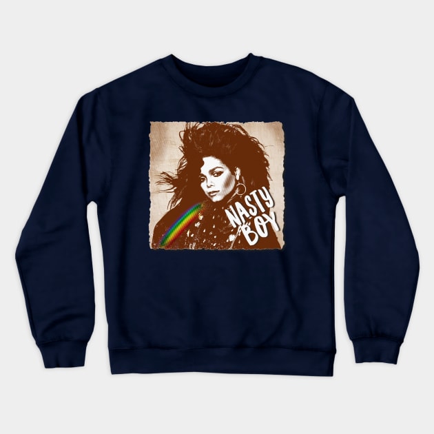 Nasty Boy (Janet) Crewneck Sweatshirt by JasonLloyd